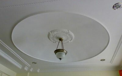 пример отделки потолка