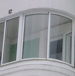 остекление закругленного балкона